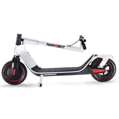 China Hot Sale NANROBOT Unisex Electric Scooter 36V 10.4A 2 Wheel Brushless 10inch Drive 500W E-scooter Tires Tires Adult for sale