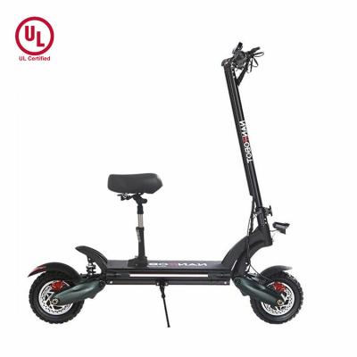 China 1000wx2 Unisex 52V 26A 10 Inch Tires Two Wheels Off Road Electric Scooter Fast For Europe With CE Nanrobot D6+ for sale