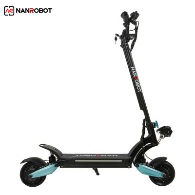 China Nanrobot 1600w 48v 45km China Off Road Unisex Foldable Adult Electric Scooter for sale