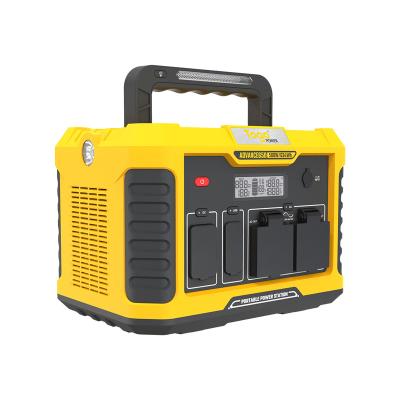 China Outdoor activities 500w 18650 lithium battery home and outdoor bank portable generator power station for sale