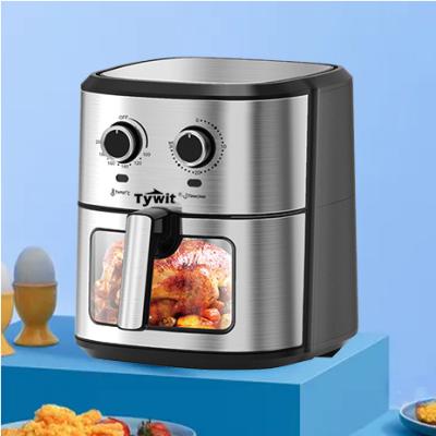 China Hot Selling Air Crispy Smokeless Smokeless Air Fryer TYWIT Household Food Grill Cooker Obvious Air Fryer for sale