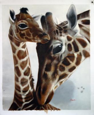 China Realistic Custom Animal Handmade Oil Painting From Photo Professional Grade Oils On Canvas for sale