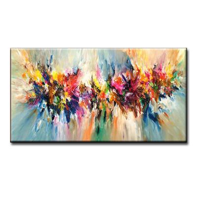 China Abstract Original Colorful Textured Oil Painting On Canvas Large Abstract Hand Painted Modern Acrylic Painting for sale