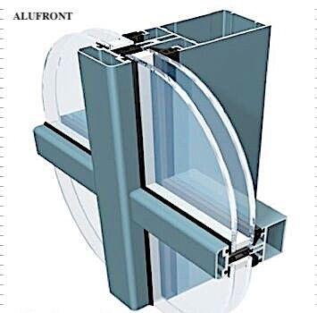 China Fixed premium soundproof curtain wall for building for sale