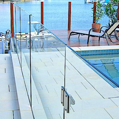 China Alufront modern premium glass balustrade for home for sale