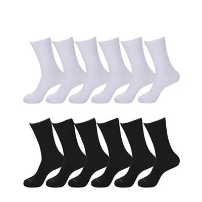 China Breathable Cotton Men White Black Socks Sport Sporty Crew Logo Cycling Terry Business Socks Custom Made for sale