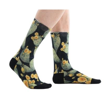 China Factory Custom Breathable Fancy Design Laster Men Compression Digital Compression Terry Comfy Socks for sale