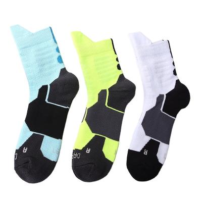 China Antibacterial Custom Design Logo Sport Mens Elite Basketball Socks for sale