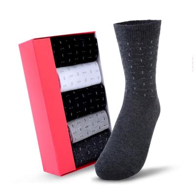 China Antibacterial Socks Factory Men's Wellness Breathable 100% Cotton Business Socks for sale