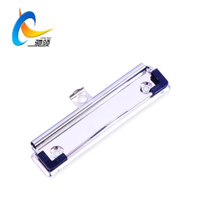 China High Quality Stationery Binding Metal Clipboard Plating Ribbon Cardboard Staples With Plastic Corner for sale