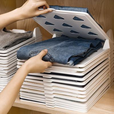 China Farmhouse Folding Clothes Storage Artifact Folding Lazy Clothes Boards Sweater Folding Clothes Panel T-shirt Shirt Sleep Finishing End for sale