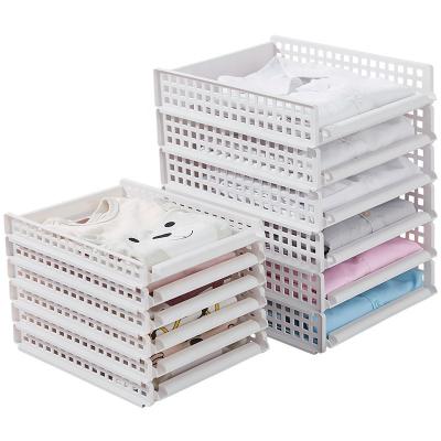 China New classic/postmodern small price clothes dividers plastic storage box set for cabinet for sale