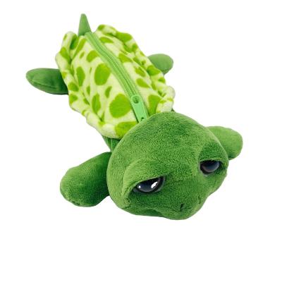 China Schools & Offices Green Sea Zoo Fly Turtle Cotton Plush School Cute Colorful Accessories Lovely Children's Favorite Pencil Case for sale