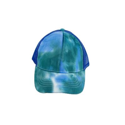 China breathable & Customized Colorful Logo Mesh Trucker Hats Picnic Gradient Rainbow Ramp Waterproof Outdoor Adjustable Customized Hats for sale