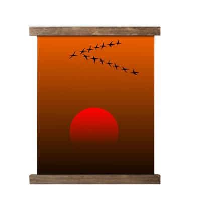 China Modern Style Home Decor Landscape 30x40cm Canvas Prints Poster With Magnetic Hanger Frame for sale