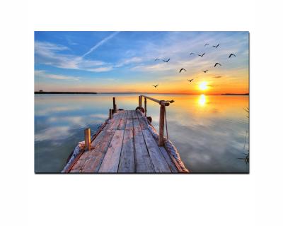 China Custom Modern White Color Framed High Quality Seascape Picture Canvas Prints For Wall Decor for sale