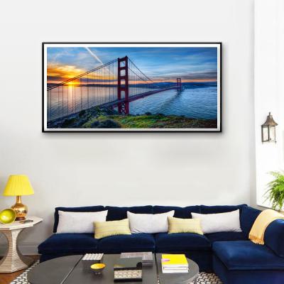 China Waterproof+ECO-Friendly Modern Home Decor Landscape Pictures Wall Art Painting Canvas Prints With Frame for sale