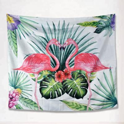 China Wholesale Simple Light Tropical Fabric Indoor Wall Hanging Custom Tapestry for sale