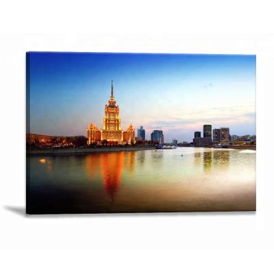 China To Light Up Christmas Wall Art Prints LED Modern Custom Decorative Canvas Print With Frame for sale