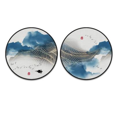 China 100% hand painted high quality abstract circle view handmade wall artwork painting for home decoration for sale