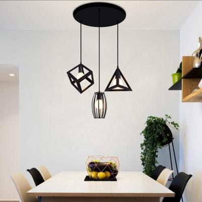 China Modern Retro E27 Lamp Kitchen Living Room Chandelier Office Bedroom Light Restaurant Decoration Uncelling Hanging Light AC90-260V for sale