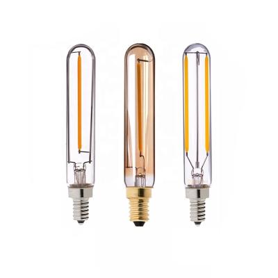 China Retro 2200K 2700K E12 E14 110V 220V 1W 2W AC Dimmable T20 LED Chandelier Warm White Light Long Filament Energy Saving Bulbs for sale