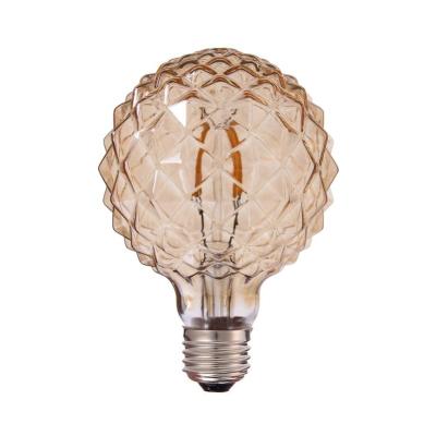 China 3W Pineapple Filament Gold Tint Bulb E27 2200K 220V Dimmable Decorative Light Energy Saving Spiral LED Light Warm White Pendant Bulb for sale