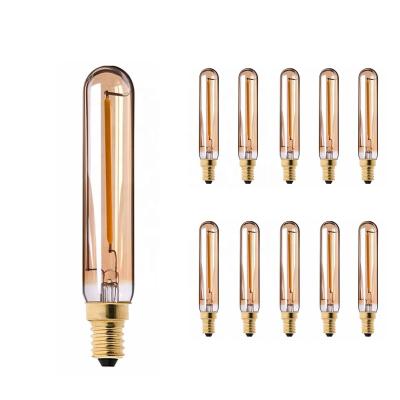 China Energy Saving LOW Bulb 1W Lip Chandelier E12 E14 Gold Glass Bulbs 2200K T20 Tubes For Modern Table Lamp Chandelier Backlight for sale