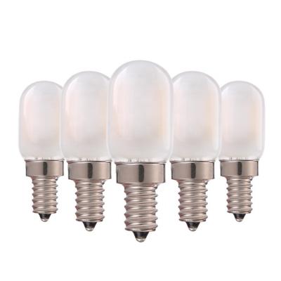 China T22 1W 2700K Fridge Energy Saving Energy Saving Light Bulbs Frosted Glass Tube Bulb E14 E12 LED Filament Night Light Bulb for sale