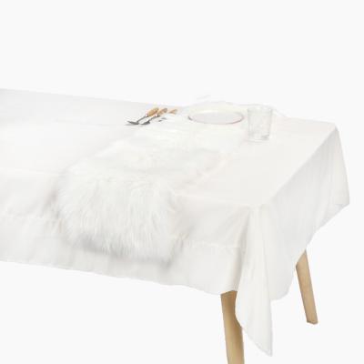 China Modern Faux Fur Decoration Fuzzy Bridal Christmas Dining Luxury Table Runner for Home for sale