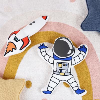 China Wholesale Plush Farm Digital Printing Rocket Christmas Stuffed Toy Cartoon Pillow for sale