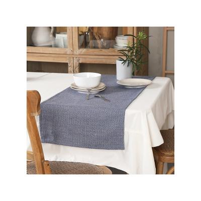 China Home Farmhouse Decoration Cotton Canvas Christmas Table Runners For Dining Room for sale