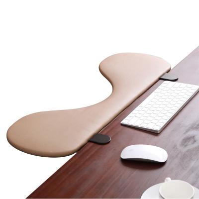 China With extra wrist rest space for hand armrest keyboard mouse platform with twin extendable swing arm rest stand by clamp on desk for sale