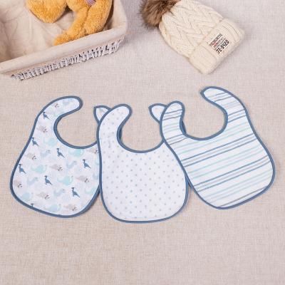 China Wholesale Washable Custom Infant Muslin Bib Cotton Bibs Organic Baby Boy for sale