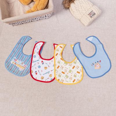 China Western Custom Printed Washable Baby Bib Cotton Feeding Baby Bibs Manufacturer for sale