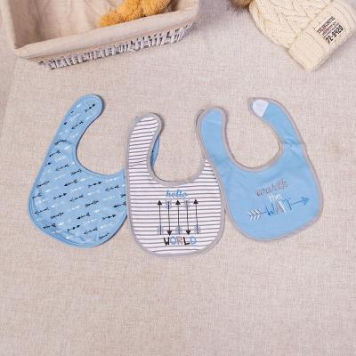 China Factory Quilted Baby Bib Washable Customize Muslin Drool Bibs Baby for sale