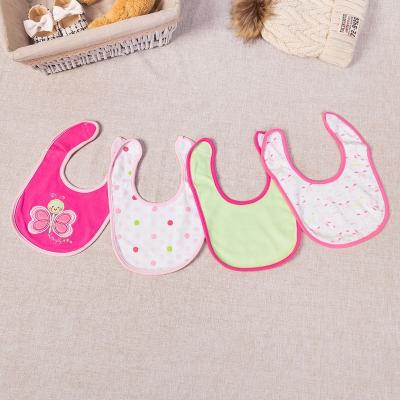 China Washable Bibs Newborn Organic Cotton Muslin Cotton Bib Animal Baby Bib for sale