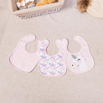 China Washable Interlock 100%cotton Muslim Baby Bibs Cotton Bibs For Newborn Girl for sale