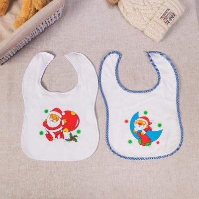 China Washable Reusable Christmas Baby Bibs Funny Kids Teething Bibs Babies for sale