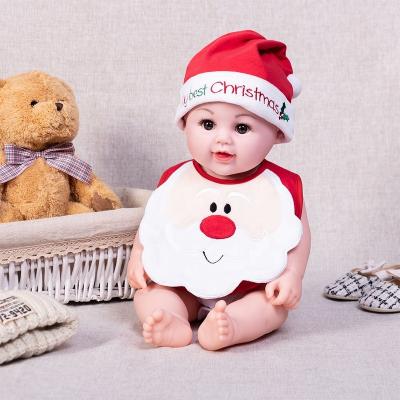 China Christmas Washable Eco-Friendly Baby Unisex Cotton Bib For Embroidery for sale