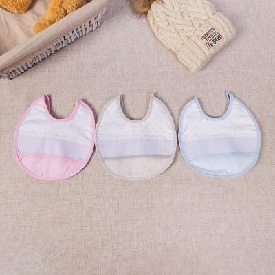 China Cute 100% Embroidered Lace-Up Washable Cotton Drip Baby Bib Baby Bib for sale