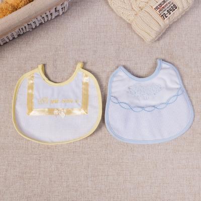 China 100% Vintage Baby Bib Embroidered Washable Europe Hot Sale Cotton Bib for sale