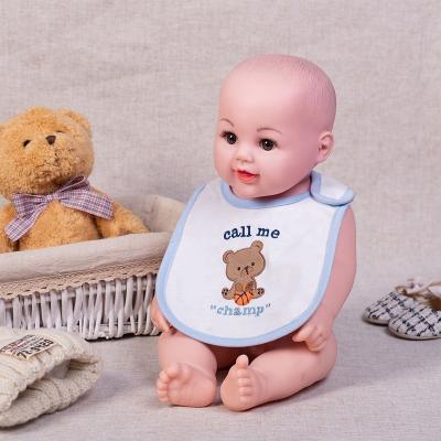 China 100% Cotton Embroidered Bibs Baby Washable For Infant Toddlers Newborn Unisex for sale