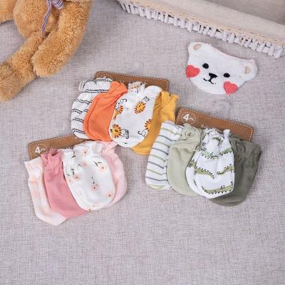 China Custom Baby Mittens Scratch Hand Mittens Cotton Baby Mittens Newborn Baby Mittens For Baby for sale