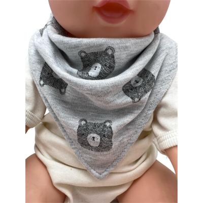 China Highly Cost Effective Antibacterial Baby Bibs Feeding Triangles Can Bear Pattern Baby Bib Triangles for sale