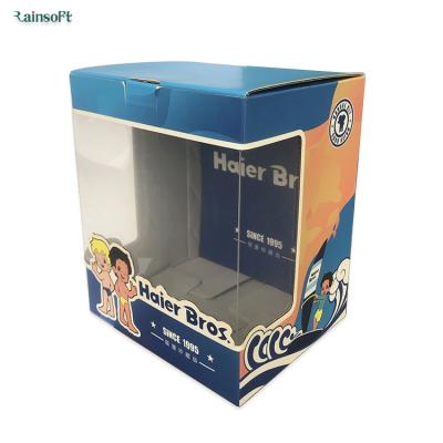 China Handmade Wholesale Paper Doll Toy Gift Box With Clear Packaging Window for sale