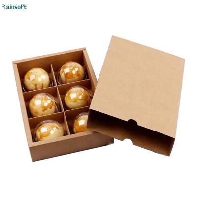 China Recycled Materials OEM Acceptable Lunch Grids Packaging Food Grade Chocolate Paper Packaging Boxes for sale