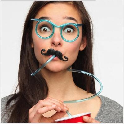 China DIY Fashion Cartoon Originality Interest Children PP Disposable Loving And Interesting Drinking Glasses Straw for sale