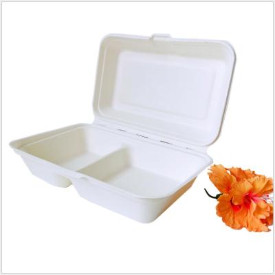 China Factory Direct Sales Folding Biodegradable Microwavable All Kinds Of Custom Wholesale Biodegradable Sugar Cane Disposable Box for sale