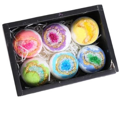 China Body Christmas Blast Salt Bath Ball Set Clean Exfoliating Bath Salt Ball Set Bath Ball Private Label for sale